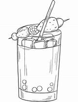 Dibujo De Cóctel Para Colorear  Dibujos Imprimir Gratis sketch template