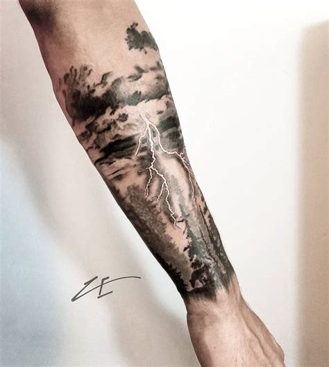 Storm #frappedesign | Lightening tattoo, Storm tattoo, Cool forearm tattoos