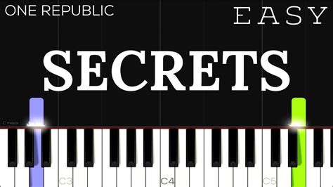 OneRepublic - Secrets | EASY Piano Tutorial - YouTube