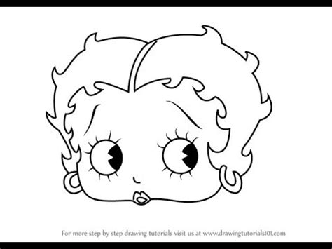 How to Draw Betty Boop Face - YouTube