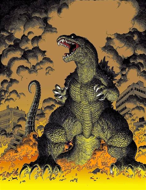 GODZILLA GMK - Art Adams colorized : r/GodzillaArt