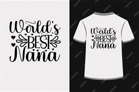 Premium Vector | World's best nana