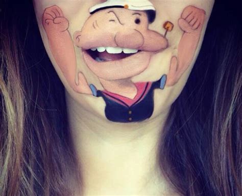 Popeye Face Tattoo