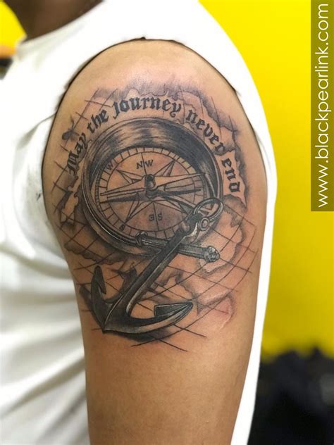 Best compass and ship tattoos for sailors and travelers