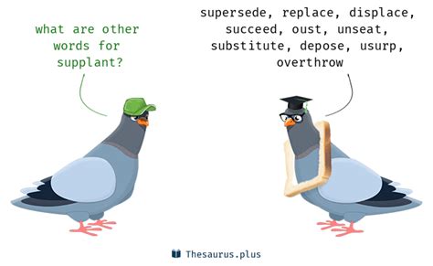 Supplant Synonyms and Supplant Antonyms. Similar and opposite words for Supplant in Thesaurus ...