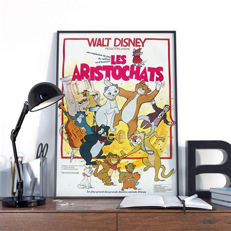 Aristocats, Aristocats Print, Disney Aristocats Vintage Poster, French ...