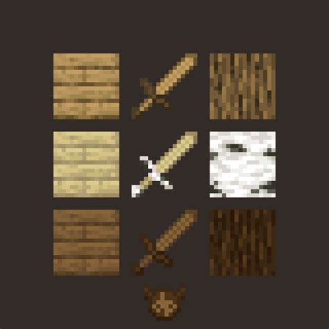 Minecraft Wooden Sword Variations! :> : Minecraft