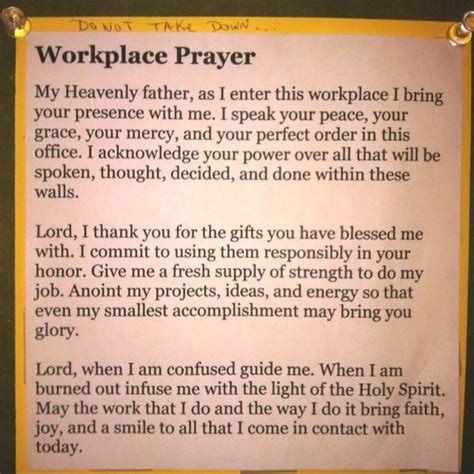 prayers for the workplace | Workplace prayer | Therapy Stuff | Prayer for workplace, Prayer for ...