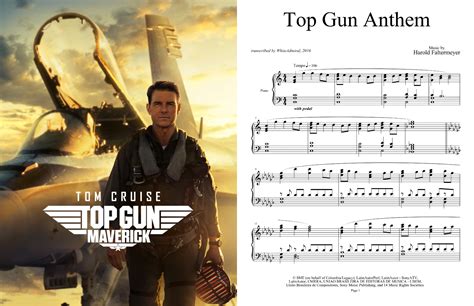 Top Gun Anthem - Harold Faltermeyer | Piano Sheet Music Soundtracks