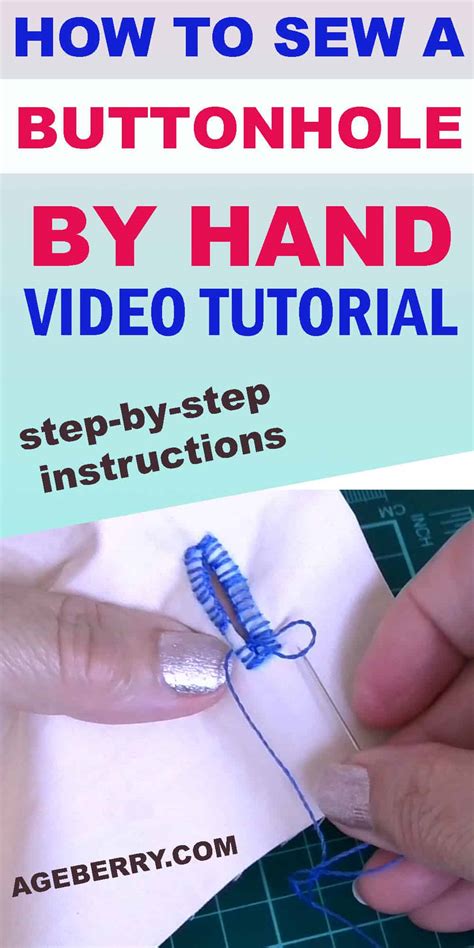 How to sew a buttonhole by hand