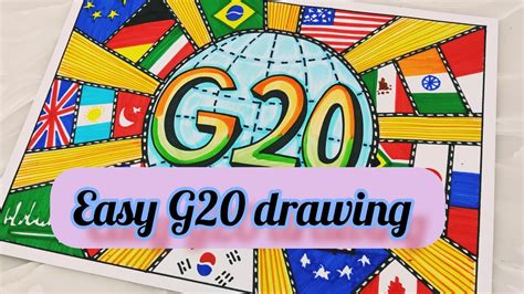 Poster on G20/G20 Drawing / G20 India Logo Drawing | One Earth One ...