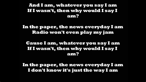 Eminem- The Way I Am *Lyrics* [HD] - YouTube