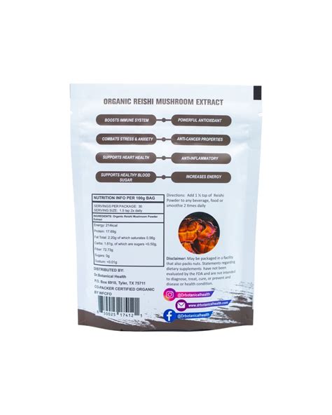 Organic Reishi Powder - Dr. Botanical Health