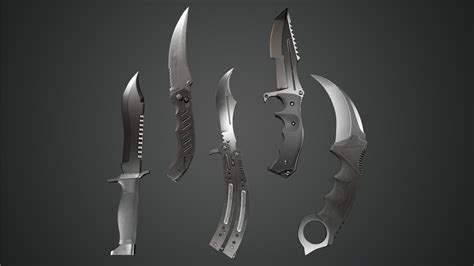 ArtStation - Counter Strike - Global Offensive | Knives | Game Assets