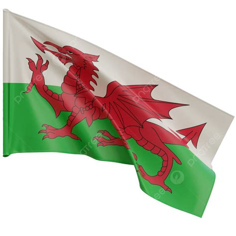 Wales Flag Waving, Wales Flag With Pole, Wales Flag Waving Transparent ...