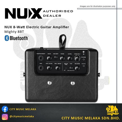 Nux 8-Watt Electric Guitar Amplifier Mighty 8BT – City Music Melaka