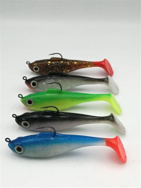 new soft plastic fishing lures swim bait minnow with hook shiner bait, View soft plastic fishing ...