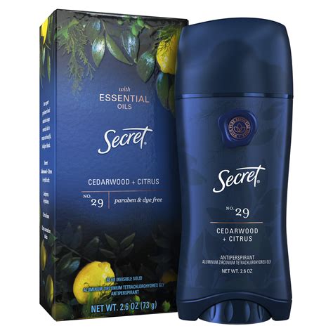 Secret Antiperspirant Deodorant with Essential Oils Cedarwood Citrus 2. ...