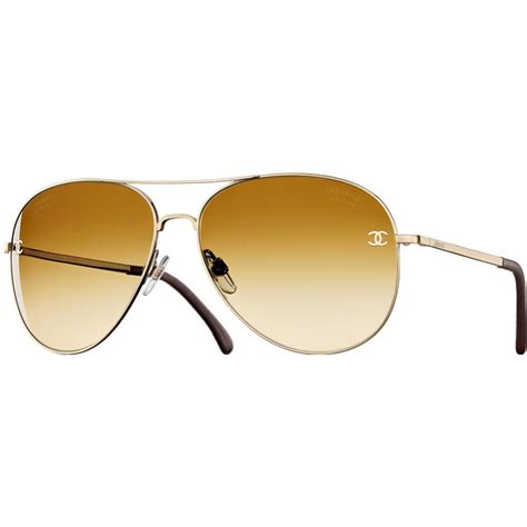 Chanel 4189 Gold Polarized Aviator Sunglasses - Gordon Stuart | Chanel ...