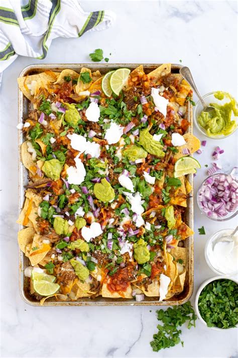 Loaded Pork Carnitas Nachos - The Schmidty Wife