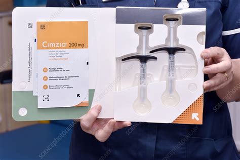 Certolizumab pegol injection kit - Stock Image - C029/7252 - Science Photo Library