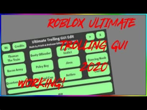 Roblox Script Showcase Kasper Utg Ultimate Trolling Gui - Technologieser