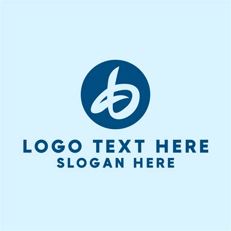 Blue Handwritten Letter B Logo | BrandCrowd Logo Maker