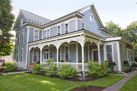 Rebuilt Wrap-Around Porch for a Folk Victorian | Victorian exterior, Victorian homes exterior ...