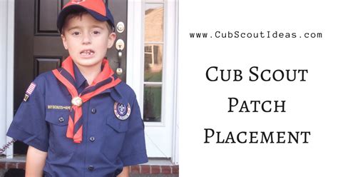 Cub Scout Patch Placement Guide for Parents | Cub Scout Ideas