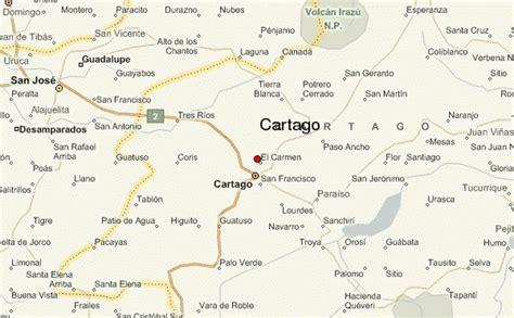 Guide Urbain de Cartago, Costa Rica