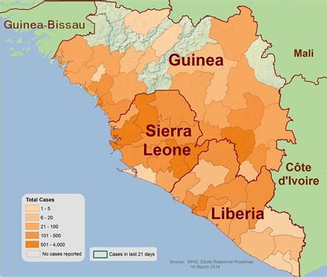 2014 Ebola Outbreak in West Africa - Outbreak Distribution Map | Ebola ...