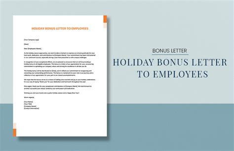 Holiday Bonus Letter To Employees in Word, Google Docs - Download ...