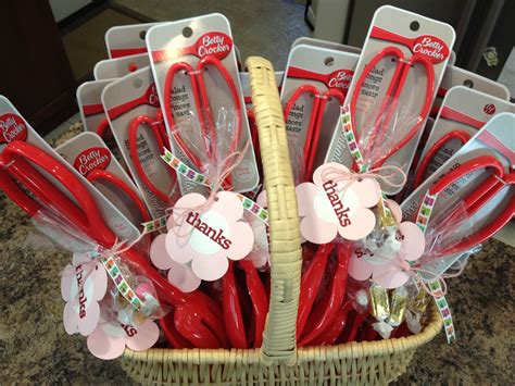 Favors for kitchen-themed bridal shower. Salad tongs with a little bag ...