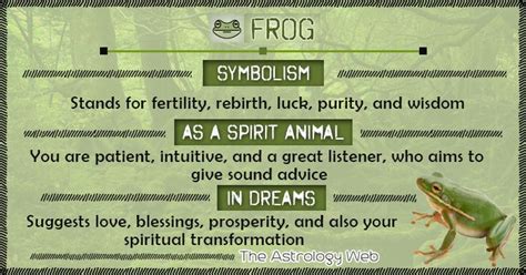 Frog Meaning and Symbolism | The Astrology Web | Spirit animal, Animal ...