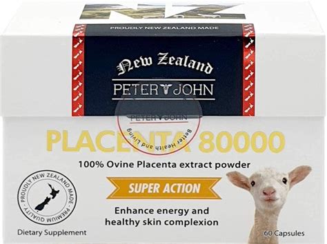 Ovine Placenta 80000 60Capsules Made in New Zealand Sheep_Placenta ...