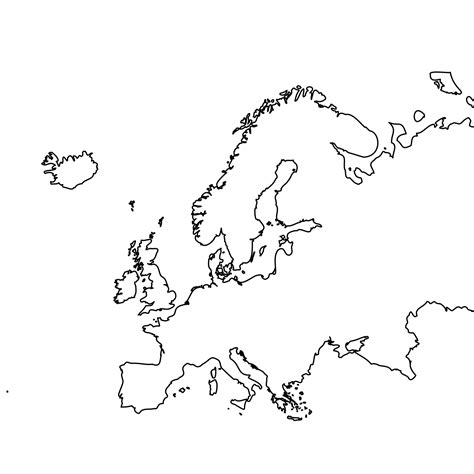 Europe Map Borders Outline Stock Photos And Europe Map Borders Outline | Sexiz Pix