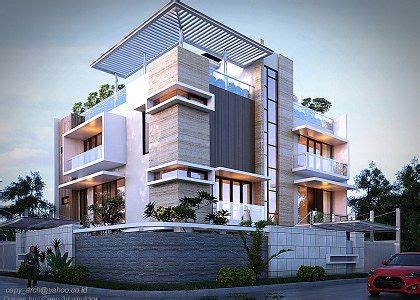 3D models - HOUSES - VILLAS - MODERN TWO FAMILY HOUSE - by Cepy Sychev | Sketchuptexture ...