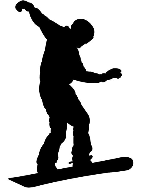 Snowboarder Silhouette | Free vector silhouettes