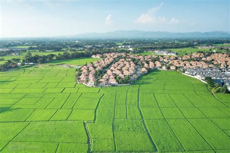 Land and House in Aerial View. Stock Image - Image of grass, land: 233126027