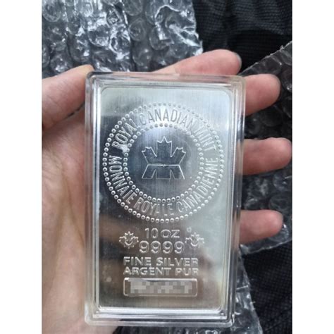 Royal Canadian Mint RCM 10 oz Silver Bar (Spotted) | Shopee Malaysia