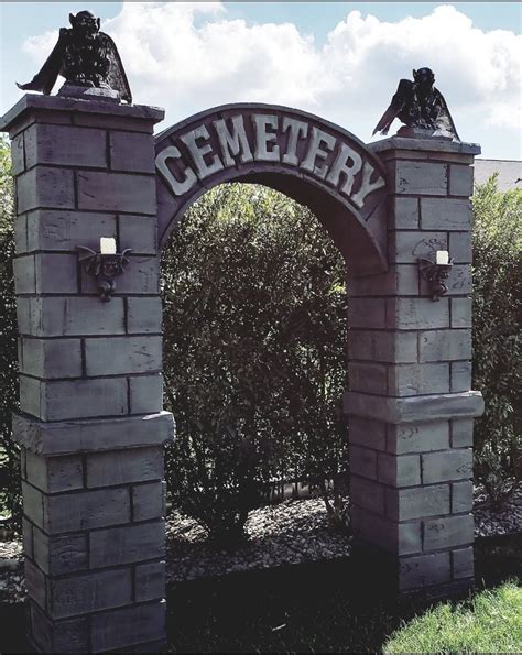 HUGE Cemetery Entrance Halloween Prop Yard Decoration Prop | Etsy