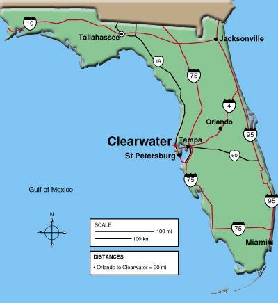Maps - City of Clearwater - Florida Gulf Coast | Gulf coast florida, Map of florida, Clear water