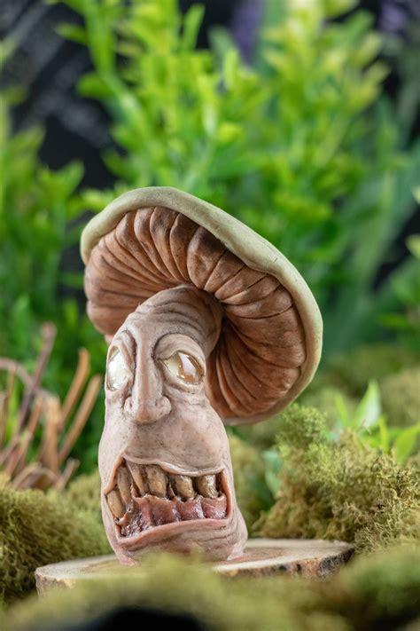 Infected Mushroom Art Polymer Clay Sculpture - Etsy