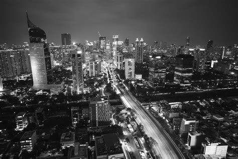 Free picture: city, cityscape, night, sky, dark, downtown, architecture, road