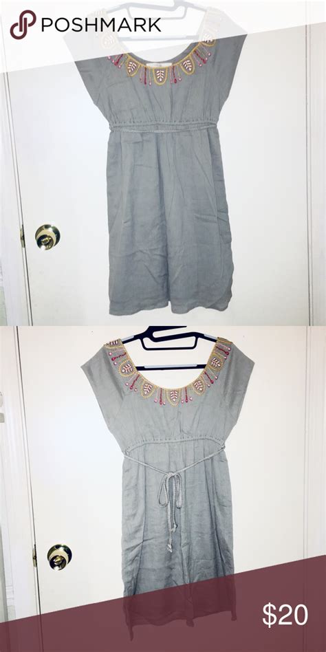 Feather Bone/Anthropology Size Small Gray Dress in 2021 | Clothes design, Gray dress, Dresses