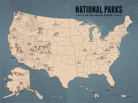 United States National Parks List - Best Maps Ever