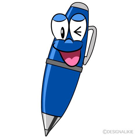 Free Laughing Pen Cartoon Character Clipart | Charatoon