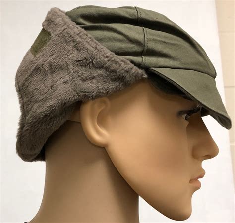 German army suplus winter cold weather hat with fold down ear covers O ...