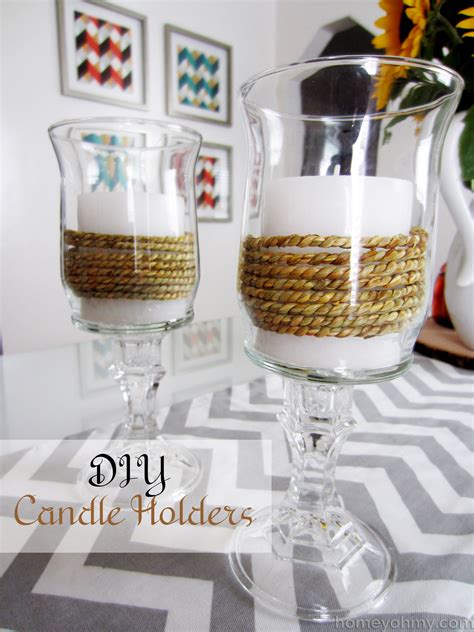 DIY Candle Holders - Homey Oh My