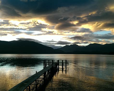 Lake Te Anau jetty, sunset, visiting Te Anau, Milford Sound - Alial Travel Gal